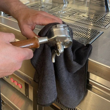 Torchon absorbant en micro-fibre pour porte-filtre