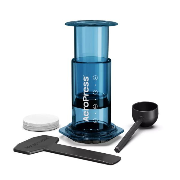 Aeropress Clear Bleu | Cafetière à piston nomade