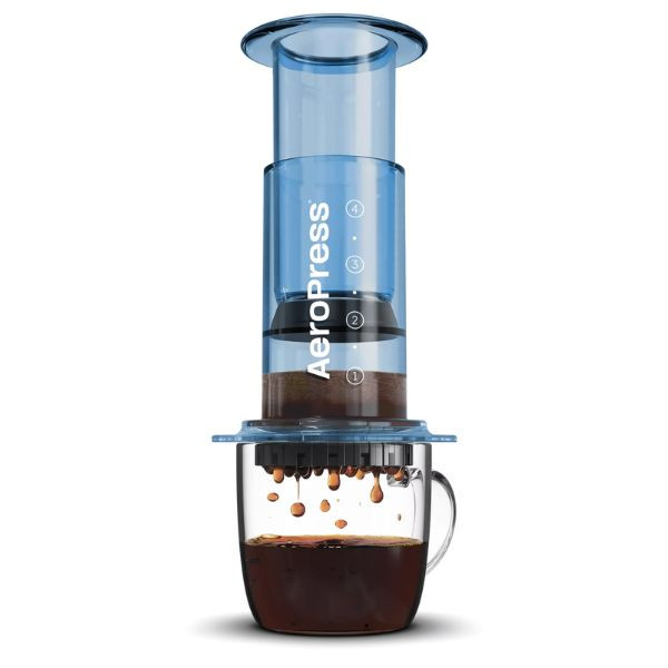 Aeropress Clear Bleu | Cafetière à piston nomade