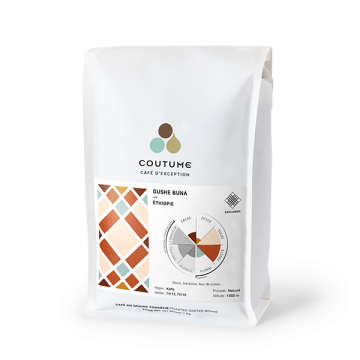 Café en grains ou moulu Éthiopie | Gushe Buna 1kg Café en grains ou moulu Éthiopie | Gushe Buna 1kg