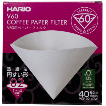 Filtres papier conique Hario pour V60 02